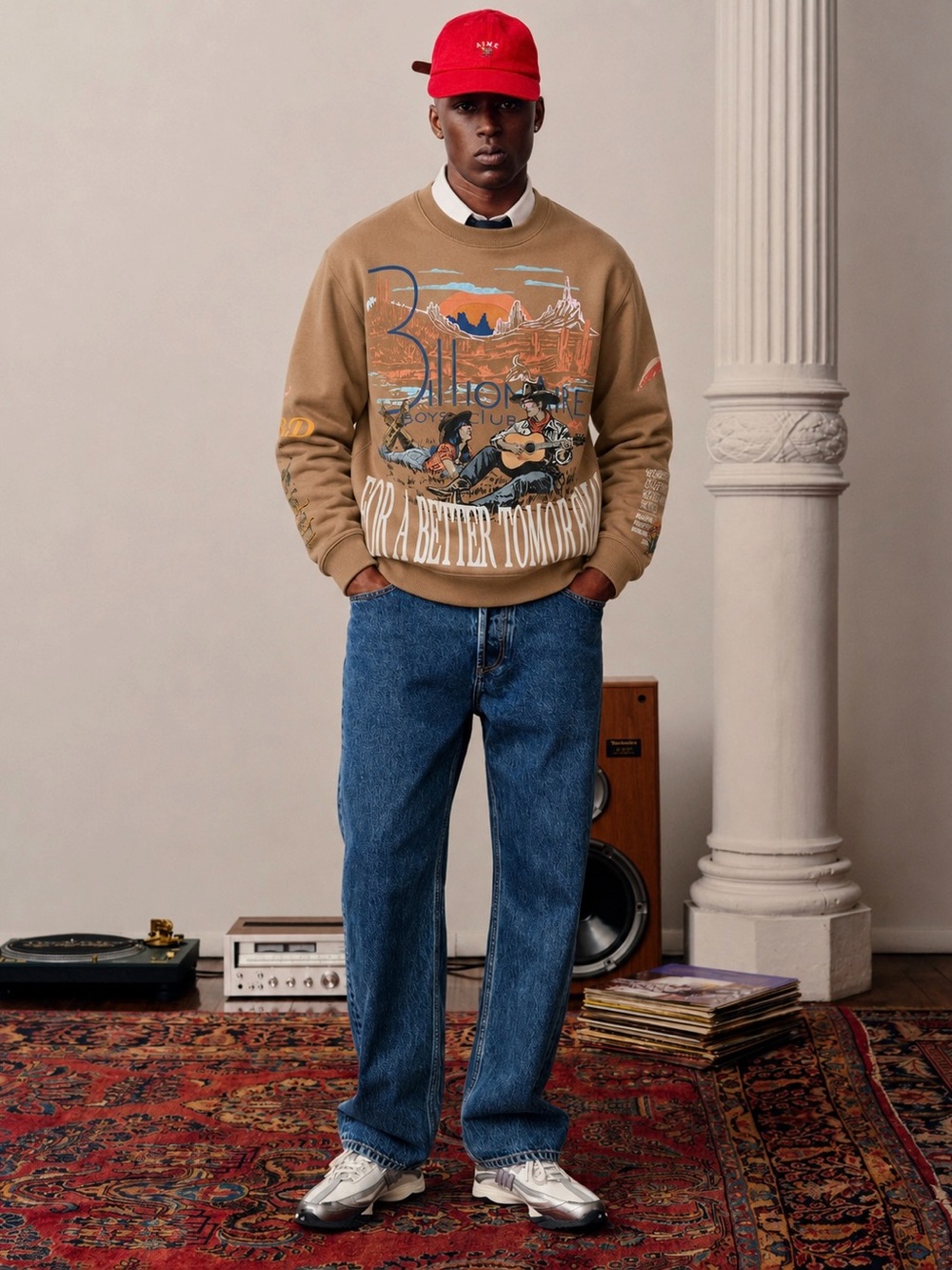 Billionaire Boys Club | Tomorrow Sunset Graphic-print Sweatshirt ~ XL